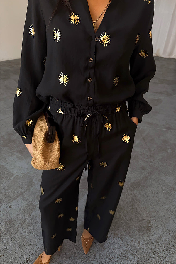 Gold Sun Elissa Trousers Petite