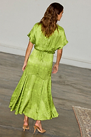 Thumbnail for caption_Model wears Lime Safari Erin Dress  in UK size 8/ US 4