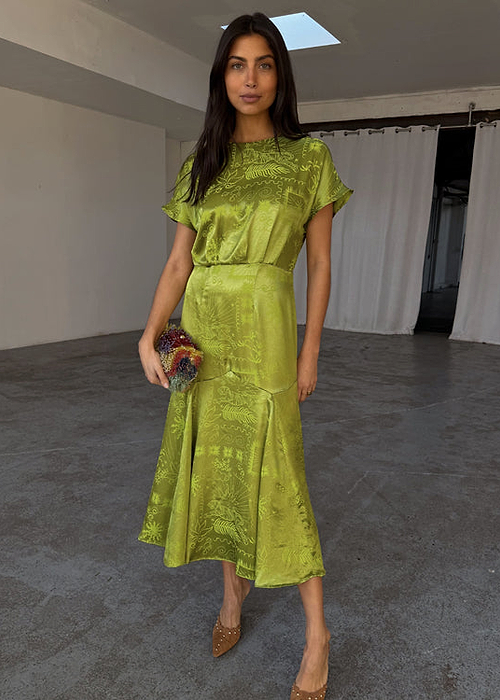 Lime Safari Erin Dress