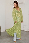 Green Jacquard Harmony Dress