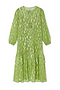 Green Jacquard Harmony Dress