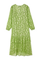 Green Jacquard Harmony Dress