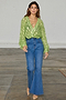 Green Jacquard Miley Shirt