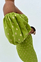 Olive Jojo Dress with Gold Fleck