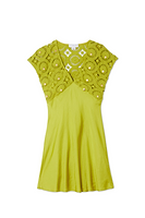 Thumbnail for Green Shell Mini Elodie Dress