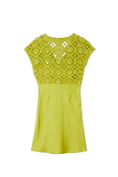Thumbnail for Green Shell Mini Elodie Dress