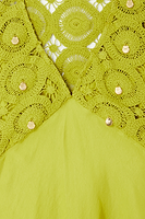 Thumbnail for Green Shell Mini Elodie Dress
