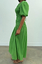 Green Shirred Nara Dress