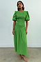 Green Shirred Nara Dress