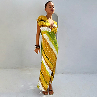 Thumbnail for Green Ombre Elodie Dress Petite