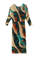 Thumbnail for Green Plisse Didi Dress Petite