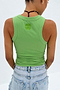 Green Ribbed Tank Top
