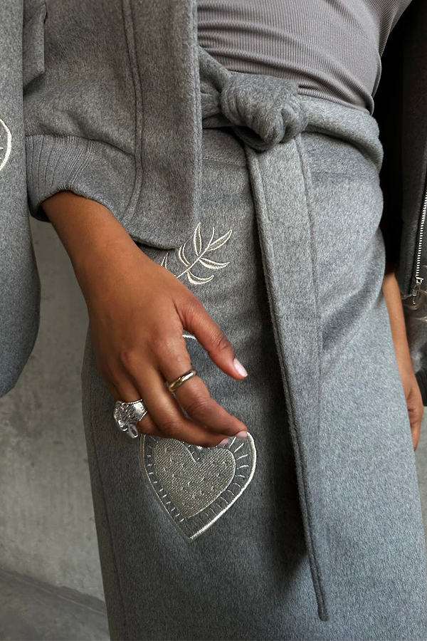 Grey Midnight Romance Jaspre Skirt