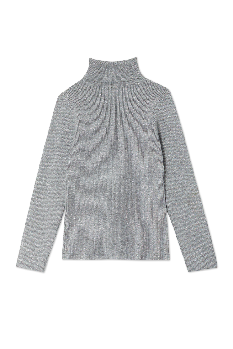 Gunmetal Rib Knit Jumper