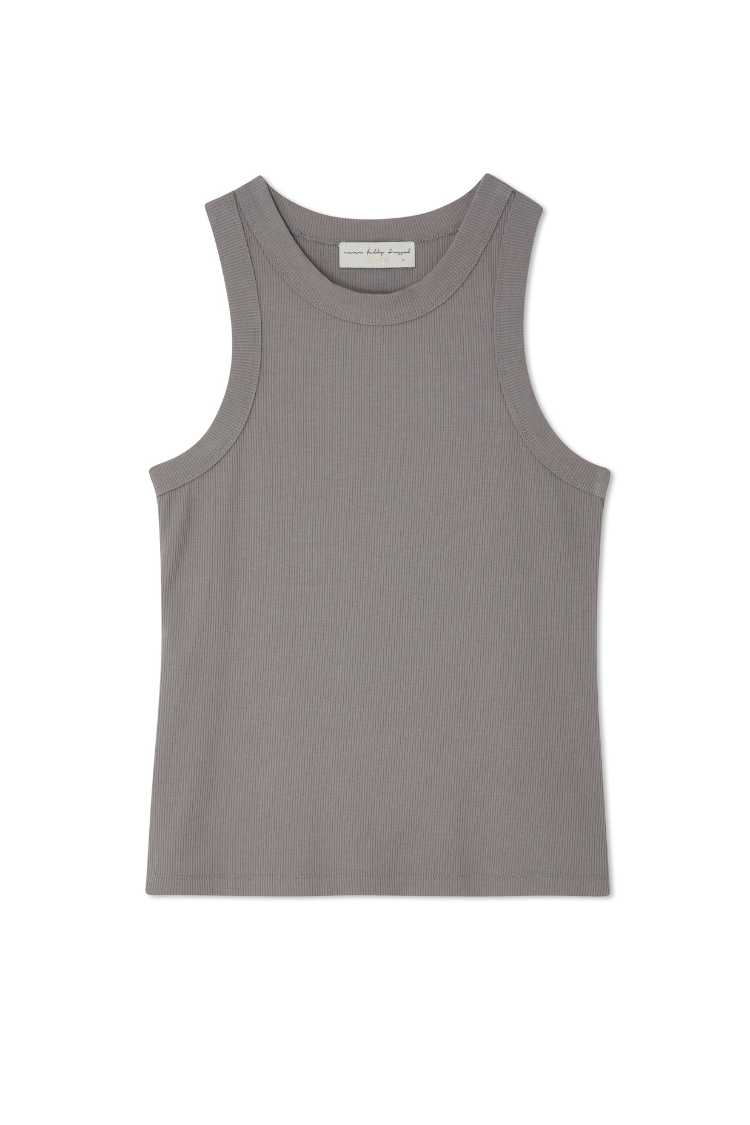 Grey Rib Tank Top