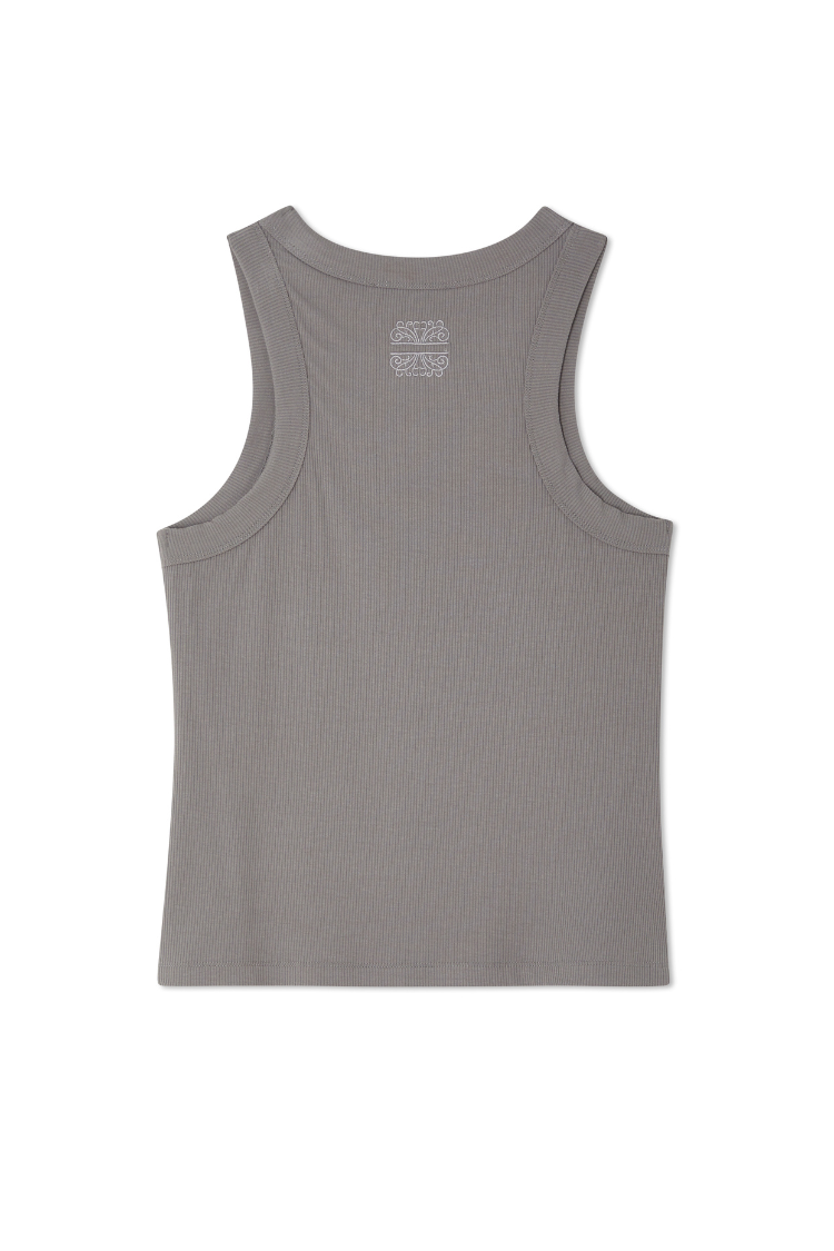 Grey Rib Tank Top