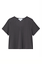 Grey T-Shirt with Shoulder Pads