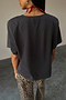 Grey T-Shirt with Shoulder Pads