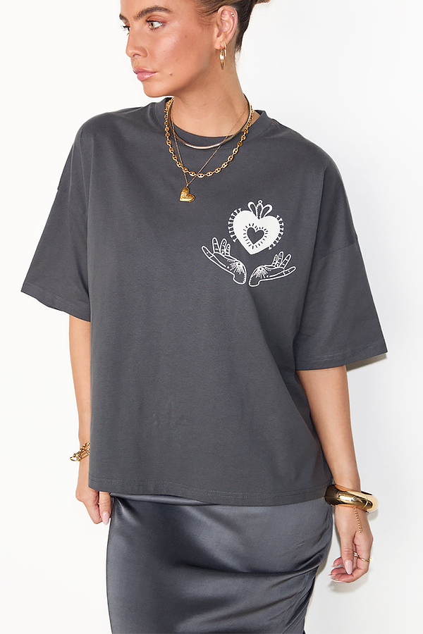 Charcoal Midnight Romance T-shirt