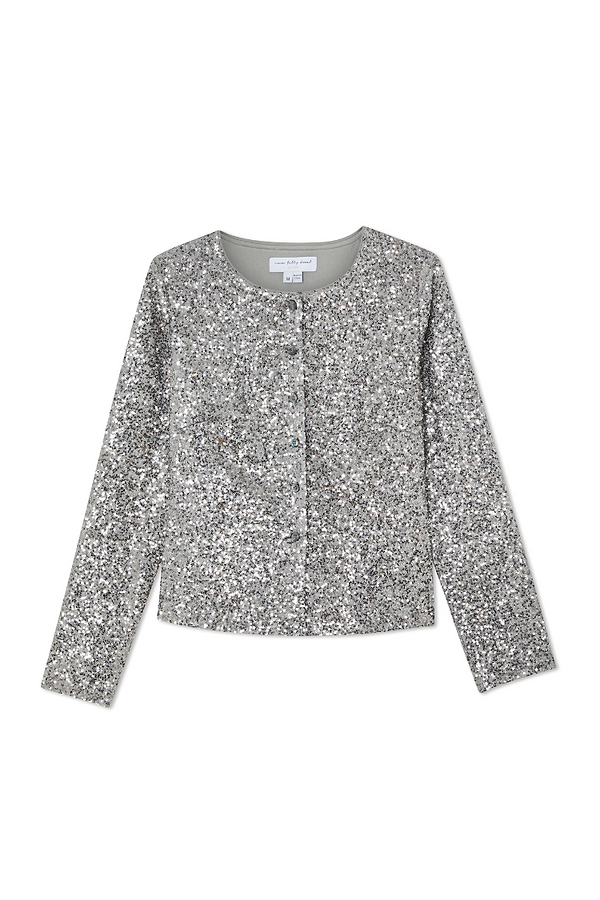 Silver shimmer cardigan sales