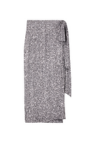 Thumbnail for Gunmetal Sequin Jaspre Midi Skirt