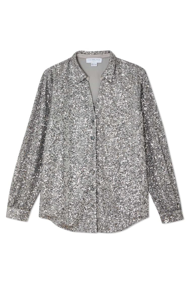 Gunmetal Sequin Miley Shirt