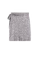 Thumbnail for Gunmetal Sequin Mini Jaspre Skirt