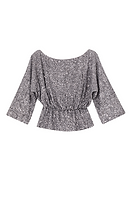 Thumbnail for Gunmetal Sequin Tilly Top