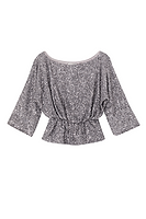 Thumbnail for Gunmetal Sequin Tilly Top