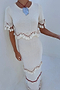 Ivory and Red Harper Dress
