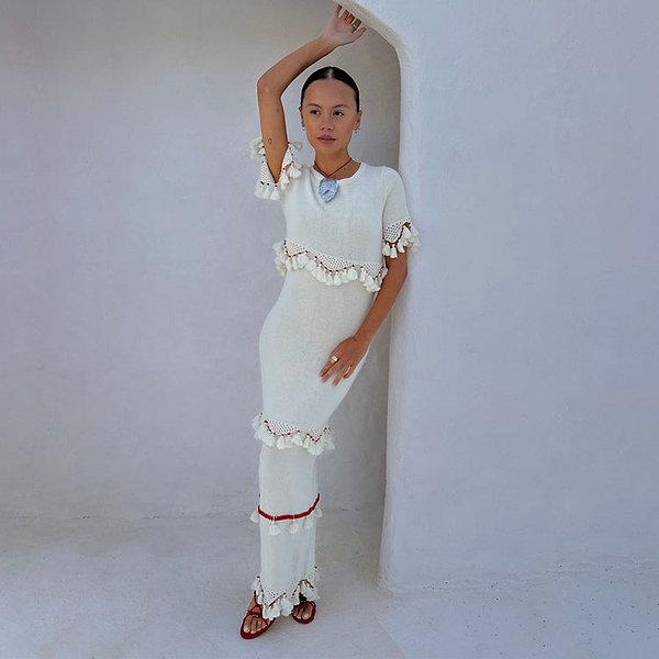 Ivory and Red Harper Dress – Never Fully Dressed