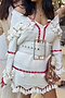 Ivory and Red Jake Skirt