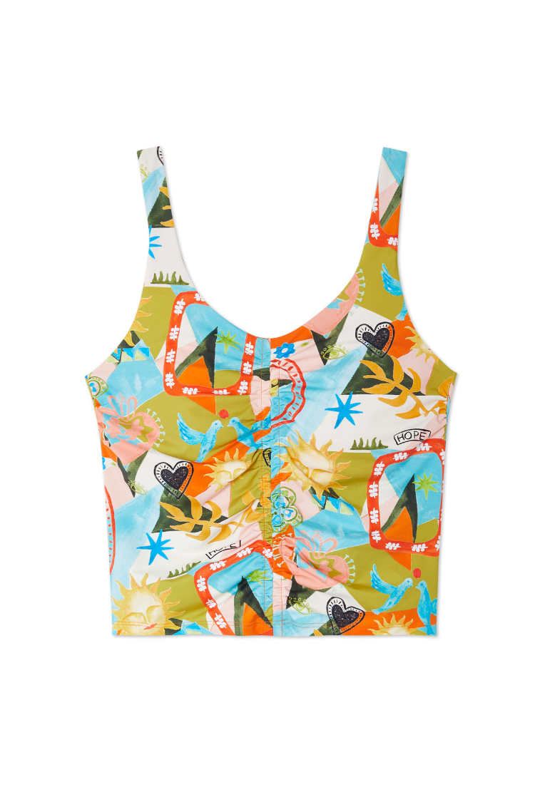 Hope Bright Ruched Sports Top