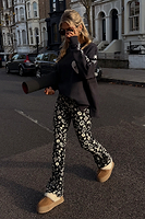 Thumbnail for caption_Model wears Hope Charcoal Wide Leg Joggers  in UK size 8/ US 4