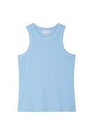 Thumbnail for Ice Blue Ribbed Tank Top