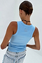 Ice Blue Ribbed Tank Top