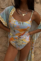 Blue Tropical Swimsuit