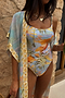 Blue Tropical Swimsuit