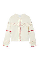 Thumbnail for Ivory and Red Harper Cardigan