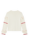 Ivory and Red Harper Cardigan