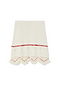 Ivory and Red Jake Skirt