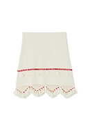 Thumbnail for Ivory and Red Jake Skirt