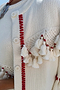 Ivory and Red Harper Cardigan