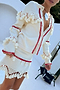 Ivory and Red Jake Skirt