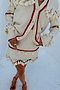 Ivory and Red Jake Skirt