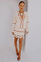 Ivory and Red Jake Skirt