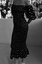Black Jojo Dress with Gold Fleck