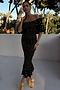 Black Jojo Dress with Gold Fleck