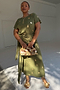 Khaki Shell Midi Dress