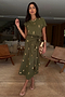 Khaki Shell Midi Dress